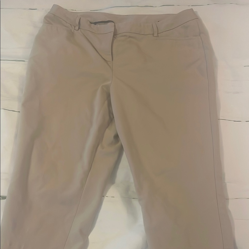 Lane Bryant Tan Ankle Pants